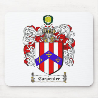 CARPENTER FAMILY CREST -  CARPENTER COAT OF ARMS MOUSE MAT