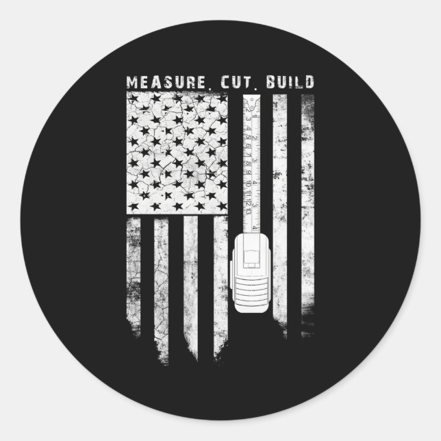 Carpenter For Classic Round Sticker (Front)