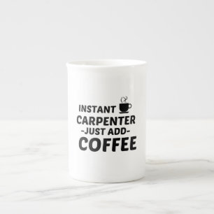 CARPENTER INSTANT JUST ADD COFFEE BONE CHINA MUG