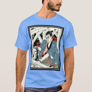 Carpenter Japanese Samurai Warrior Armour Sword Fi T-Shirt