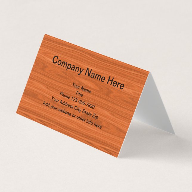 Carpenter Professional Business Card (Front)