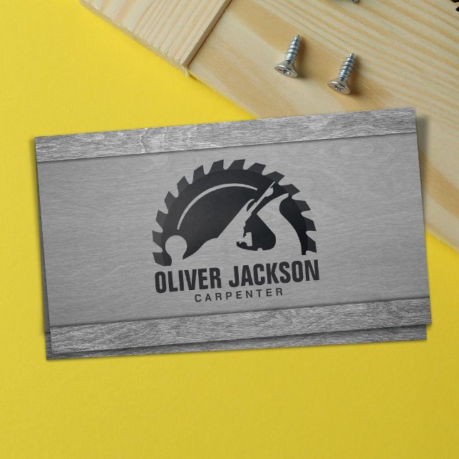 Carpenter services circular saw and planer business card (Creator Uploaded)