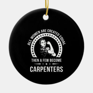 Carpenter Shirt for Women  Carpenter Ceramic Tree Decoration
