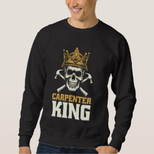 Carpenter Skull Furniture - Wood Carpentry Carpent Sweatshirt