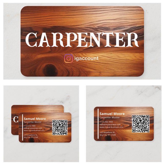 Carpenter Templates Professional Business Card (Carpenter Templates Professional Business Card
)