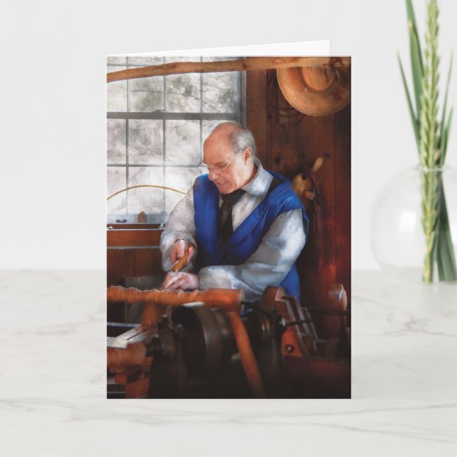 Carpenter - The Woodturner Holiday Card (Front)