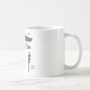 Carpenter Tools Whimsical Cartoon Art Coffee Mug