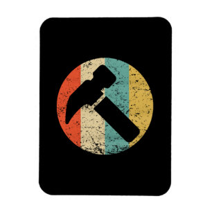 Carpenter Vintage Retro Hammer Magnet