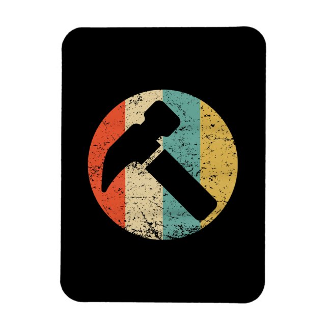 Carpenter Vintage Retro Hammer Magnet (Vertical)