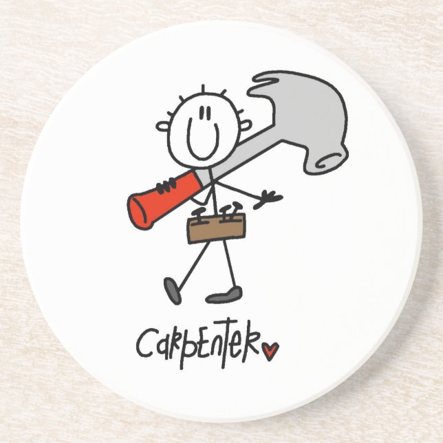 Carpenter With Hammer Coaster (Front)