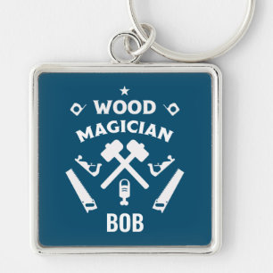Carpenter Woodworker Key Ring