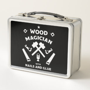 Carpenter Woodworker Metal Lunch Box