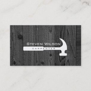 Carpenter Woodworker Professional Tool Wood Business Card