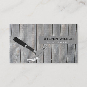 Carpenter Woodworking Professional Wood Tool Business Card