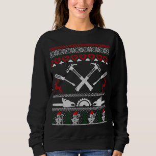 Carpenter Woodworking Ugly Christmas Sweater