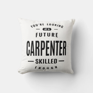 Carpenter Work Job Title Gift Cushion