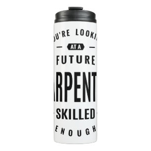 Carpenter Work Job Title Gift Thermal Tumbler
