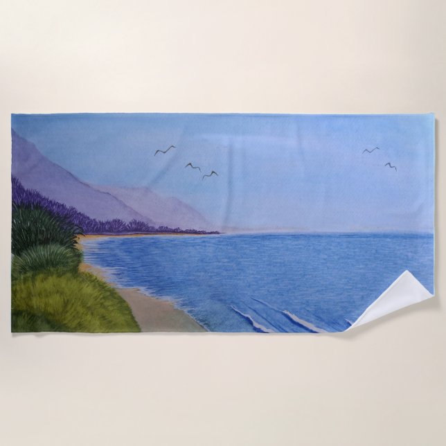 Carpenteria Coast  Beach Towel (Front)