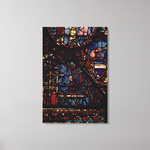 Carpenters at work, from the Life of St. Canvas Print