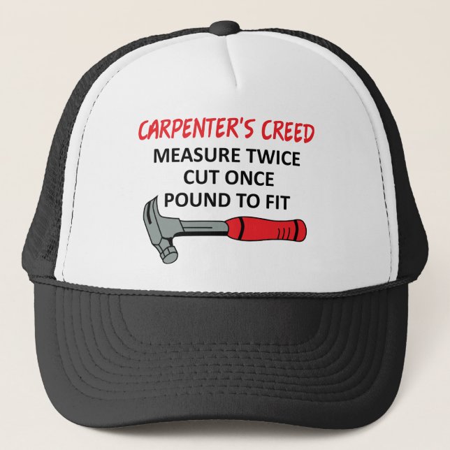 Carpenter's Creed Trucker Hat (Front)