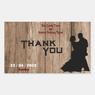 Carpenter's wedding  rectangular sticker