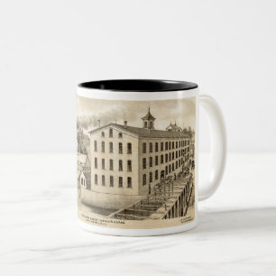 Carpentersville Illinois Iron and Bolt Co. 1871 Two-Tone Coffee Mug