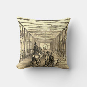 Carpentersville Illinois Iron Bridge City View 187 Cushion