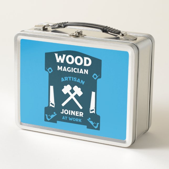 Carpentry And Joinery Gift Metal Lunch Box (Front)