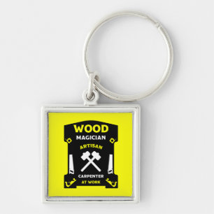 Carpentry And Woodworking Key Ring