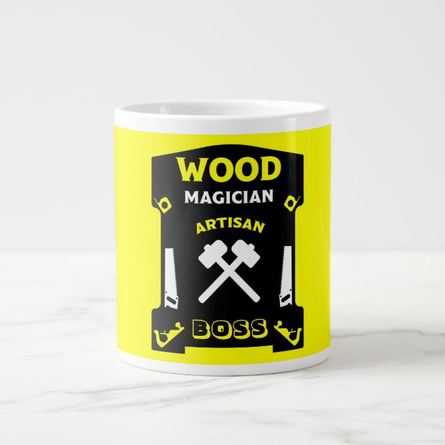 Carpentry And Woodworking Large Coffee Mug (Front)