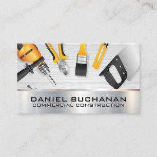 Carpentry   Building Tools Business Card