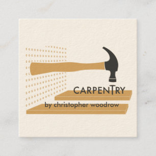 Carpentry Carpenter Woodworker Business Card