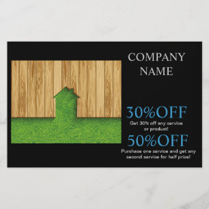Carpentry Construction landscaping fencing Flyer