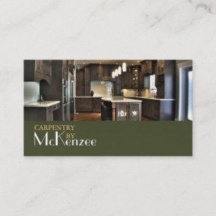 Carpentry, Construction Mill Work, Wood Flooring Business Card