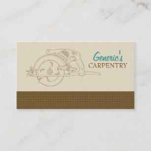 Carpentry Custom Business Card