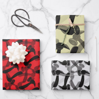 Carpentry Hammers on Mancave Wrapping Paper Sheet