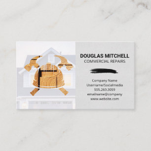 Carpentry Home Handyman Construction Logo Business Card