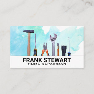 Carpentry Home Repair Tools Business Card