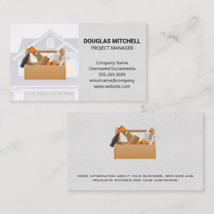 Carpentry Tool Box   Home Repairs Business Card