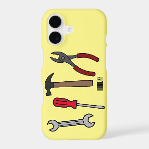 Carpentry tools cartoon illustration