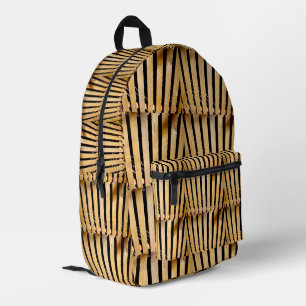 Carpentry: Wooden Fence Posts, Printed Backpack