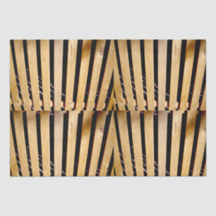 Carpentry: Wooden Fence Posts, Tissue Paper