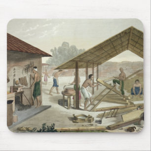 Carpentry Workshop in Kupang, Timor, plate 6 from Mouse Mat