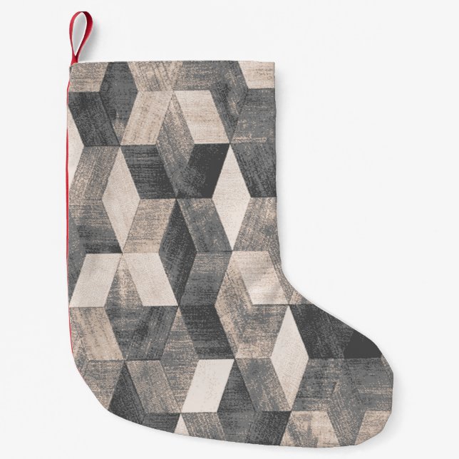 Carpet bathmat and Rug Boho Style ethnic design pa Small Christmas Stocking (Front)