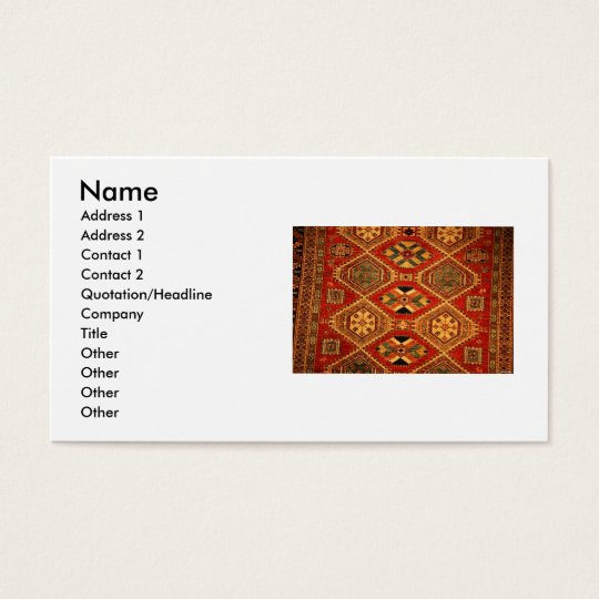 Carpet Business Card