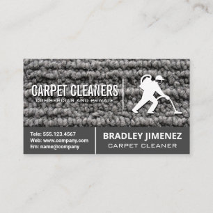 Carpet Cleaner   Carpet Rug Closeup Business Card