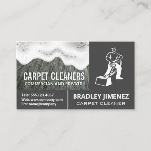 Carpet Cleaner   Carpet Rug   Soap Suds Business Card