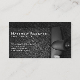 Carpet Cleaner   Carpeting Business Card