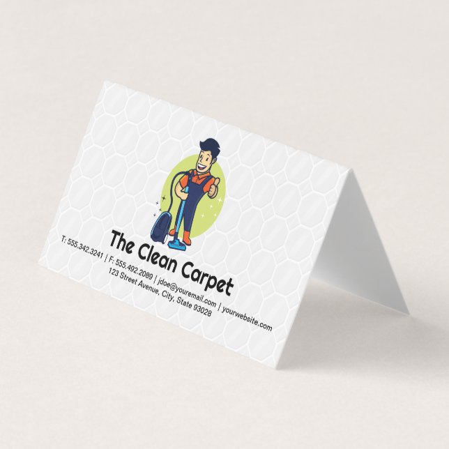 Carpet Cleaner | Home Services Business Card (Front)