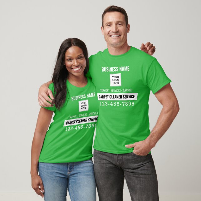 Carpet Cleaner Service QR code Logo custom work T-Shirt (Unisex)